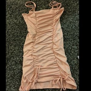 Shein mini dress size Small, pink, scrunched
